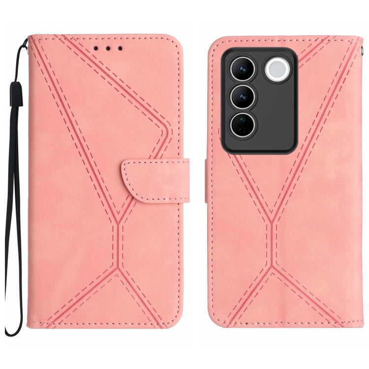 Stitching Embossed Leather Phone Case, For vivo V27E 4G Global, For vivo Y02A 4G / Y02 4G / Y11 2023, For vivo Y55S 5G 2023 / Y55 5G / T1 5G, For vivo Y75 5G Global, For vivo Y56 5G Global, For vivo Y02S Global / Y16 4G Global, For vivo Y77E 5G        ...