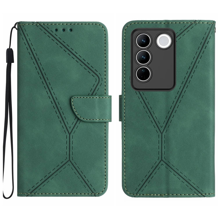 Stitching Embossed Leather Phone Case, For vivo V27E 4G Global, For vivo Y02A 4G / Y02 4G / Y11 2023, For vivo Y55S 5G 2023 / Y55 5G / T1 5G, For vivo Y75 5G Global, For vivo Y56 5G Global, For vivo Y02S Global / Y16 4G Global, For vivo Y77E 5G        ...
