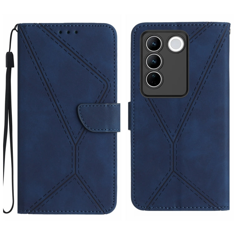 Stitching Embossed Leather Phone Case, For vivo V27E 4G Global, For vivo Y02A 4G / Y02 4G / Y11 2023, For vivo Y55S 5G 2023 / Y55 5G / T1 5G, For vivo Y75 5G Global, For vivo Y56 5G Global, For vivo Y02S Global / Y16 4G Global, For vivo Y77E 5G        ...