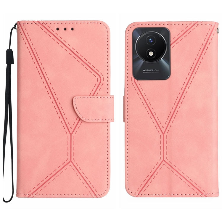 Stitching Embossed Leather Phone Case, For vivo V27E 4G Global, For vivo Y02A 4G / Y02 4G / Y11 2023, For vivo Y55S 5G 2023 / Y55 5G / T1 5G, For vivo Y75 5G Global, For vivo Y56 5G Global, For vivo Y02S Global / Y16 4G Global, For vivo Y77E 5G        ...