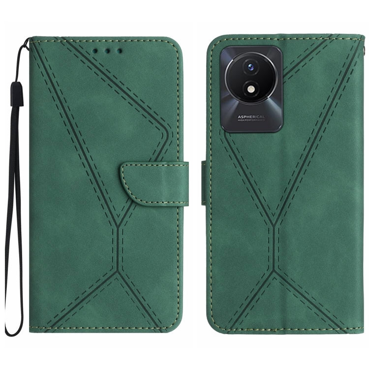 Stitching Embossed Leather Phone Case, For vivo V27E 4G Global, For vivo Y02A 4G / Y02 4G / Y11 2023, For vivo Y55S 5G 2023 / Y55 5G / T1 5G, For vivo Y75 5G Global, For vivo Y56 5G Global, For vivo Y02S Global / Y16 4G Global, For vivo Y77E 5G        ...