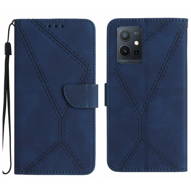 Stitching Embossed Leather Phone Case, For vivo V27E 4G Global, For vivo Y02A 4G / Y02 4G / Y11 2023, For vivo Y55S 5G 2023 / Y55 5G / T1 5G, For vivo Y75 5G Global, For vivo Y56 5G Global, For vivo Y02S Global / Y16 4G Global, For vivo Y77E 5G        ...