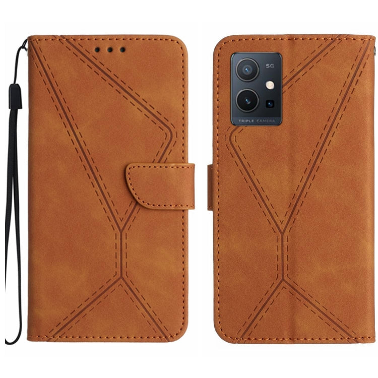 Stitching Embossed Leather Phone Case, For vivo V27E 4G Global, For vivo Y02A 4G / Y02 4G / Y11 2023, For vivo Y55S 5G 2023 / Y55 5G / T1 5G, For vivo Y75 5G Global, For vivo Y56 5G Global, For vivo Y02S Global / Y16 4G Global, For vivo Y77E 5G        ...