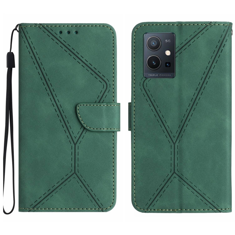 Stitching Embossed Leather Phone Case, For vivo V27E 4G Global, For vivo Y02A 4G / Y02 4G / Y11 2023, For vivo Y55S 5G 2023 / Y55 5G / T1 5G, For vivo Y75 5G Global, For vivo Y56 5G Global, For vivo Y02S Global / Y16 4G Global, For vivo Y77E 5G        ...