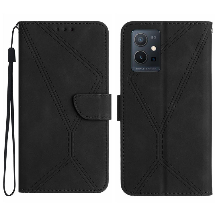 Stitching Embossed Leather Phone Case, For vivo V27E 4G Global, For vivo Y02A 4G / Y02 4G / Y11 2023, For vivo Y55S 5G 2023 / Y55 5G / T1 5G, For vivo Y75 5G Global, For vivo Y56 5G Global, For vivo Y02S Global / Y16 4G Global, For vivo Y77E 5G        ...