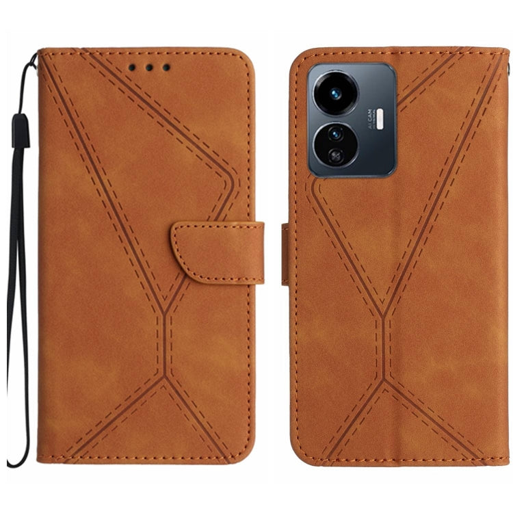 Stitching Embossed Leather Phone Case, For vivo V27E 4G Global, For vivo Y02A 4G / Y02 4G / Y11 2023, For vivo Y55S 5G 2023 / Y55 5G / T1 5G, For vivo Y75 5G Global, For vivo Y56 5G Global, For vivo Y02S Global / Y16 4G Global, For vivo Y77E 5G        ...