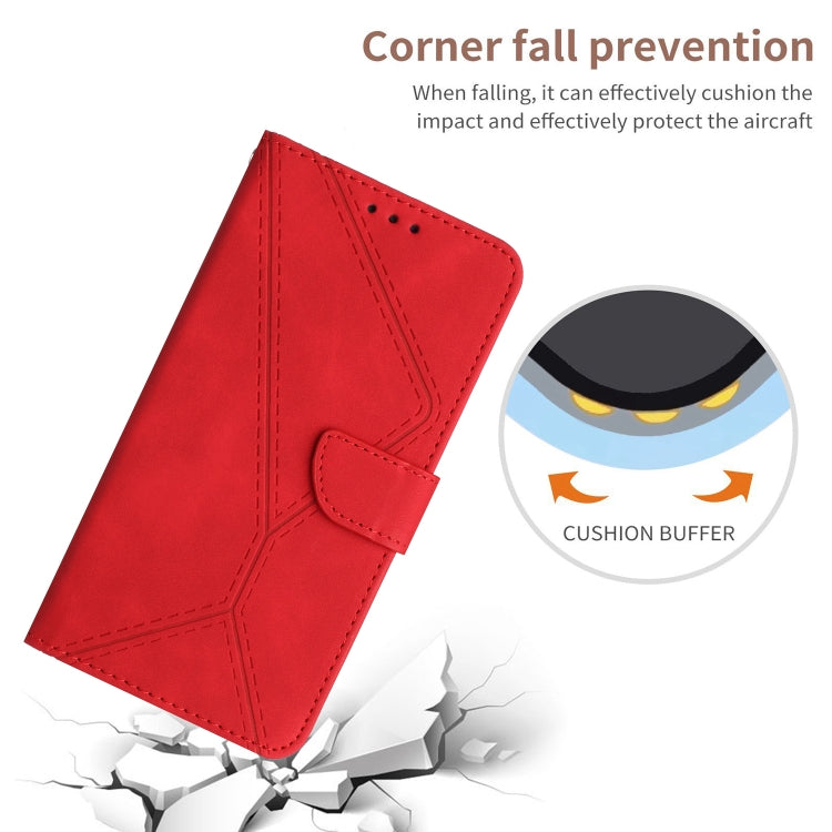 Stitching Embossed Leather Phone Case, For vivo Y22 4G Global / Y35 4G Global