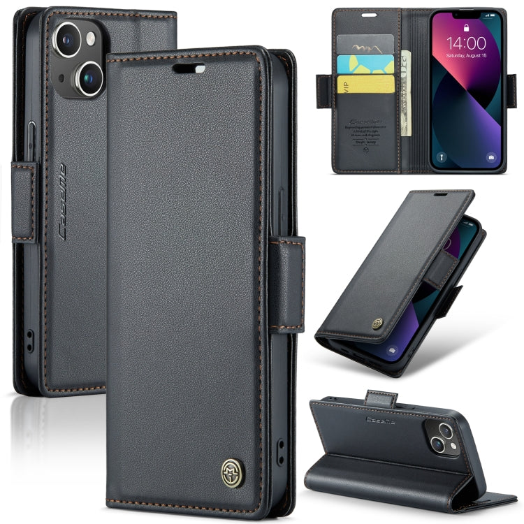 CaseMe 023 Butterfly Buckle Litchi Texture RFID Anti-theft Leather Phone Case, For iPhone 15 Pro Max, For iPhone 14, For iPhone 15 Pro, For iPhone 14 Plus, For iPhone 15 Plus, For iPhone 14 Pro, For iPhone 15, For iPhone 14 Pro Max