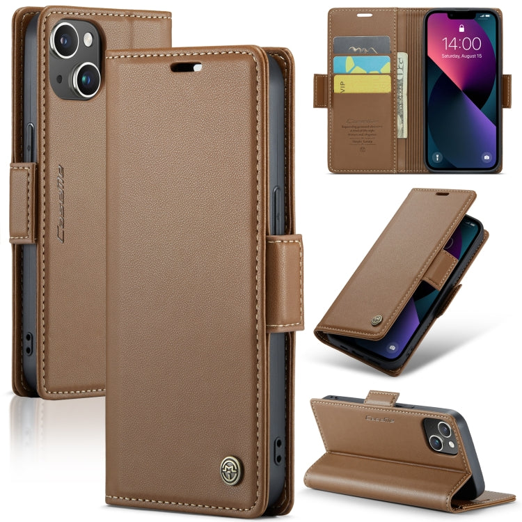 CaseMe 023 Butterfly Buckle Litchi Texture RFID Anti-theft Leather Phone Case, For iPhone 15 Pro Max, For iPhone 14, For iPhone 15 Pro, For iPhone 14 Plus, For iPhone 15 Plus, For iPhone 14 Pro, For iPhone 15, For iPhone 14 Pro Max