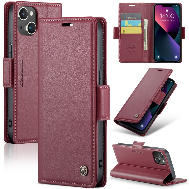 CaseMe 023 Butterfly Buckle Litchi Texture RFID Anti-theft Leather Phone Case, For iPhone 15 Pro Max, For iPhone 14, For iPhone 15 Pro, For iPhone 14 Plus, For iPhone 15 Plus, For iPhone 14 Pro, For iPhone 15, For iPhone 14 Pro Max