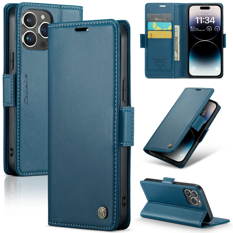 CaseMe 023 Butterfly Buckle Litchi Texture RFID Anti-theft Leather Phone Case, For iPhone 15 Pro Max, For iPhone 14, For iPhone 15 Pro, For iPhone 14 Plus, For iPhone 15 Plus, For iPhone 14 Pro, For iPhone 15, For iPhone 14 Pro Max