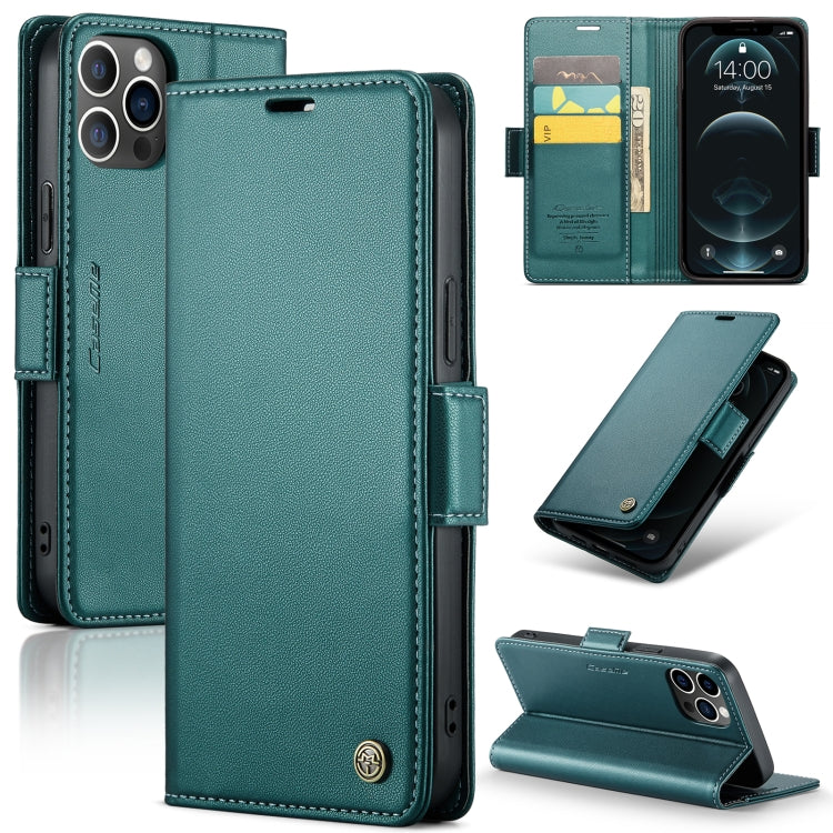 CaseMe 023 Butterfly Buckle Litchi Texture RFID Anti-theft Leather Phone Case, For iPhone 13, For iPhone 13 mini, For iPhone 13 Pro, For iPhone 13 Pro Max, For iPhone 12 / 12 Pro, For iPhone 12 Pro Max, For iPhone 12 mini, For iPhone 11