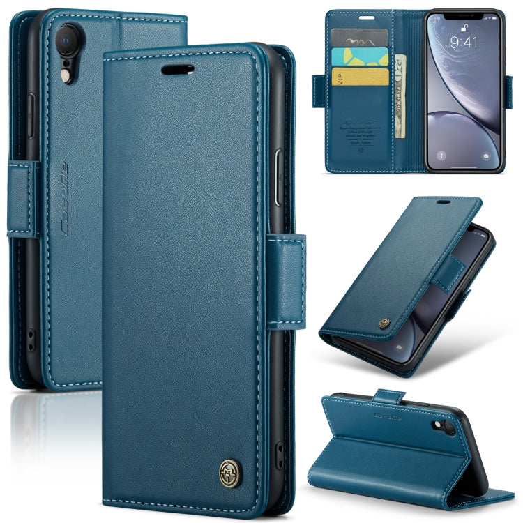 CaseMe 023 Butterfly Buckle Litchi Texture RFID Anti-theft Leather Phone Case, For iPhone 11 Pro, For iPhone 11 Pro Max, For iPhone XS Max, For iPhone XS, For iPhone XR, For iPhone SE 2022/SE 2020/6/7/8, For iPhone 6 Plus/7 Plus/8 Plus