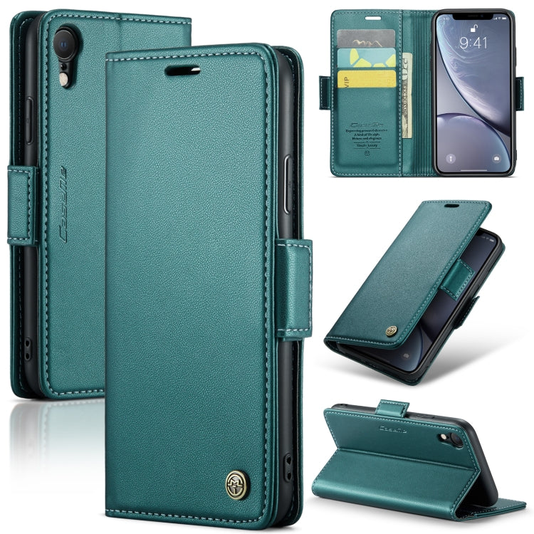 CaseMe 023 Butterfly Buckle Litchi Texture RFID Anti-theft Leather Phone Case, For iPhone 11 Pro, For iPhone 11 Pro Max, For iPhone XS Max, For iPhone XS, For iPhone XR, For iPhone SE 2022/SE 2020/6/7/8, For iPhone 6 Plus/7 Plus/8 Plus