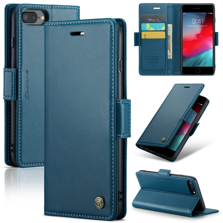CaseMe 023 Butterfly Buckle Litchi Texture RFID Anti-theft Leather Phone Case, For iPhone 11 Pro, For iPhone 11 Pro Max, For iPhone XS Max, For iPhone XS, For iPhone XR, For iPhone SE 2022/SE 2020/6/7/8, For iPhone 6 Plus/7 Plus/8 Plus