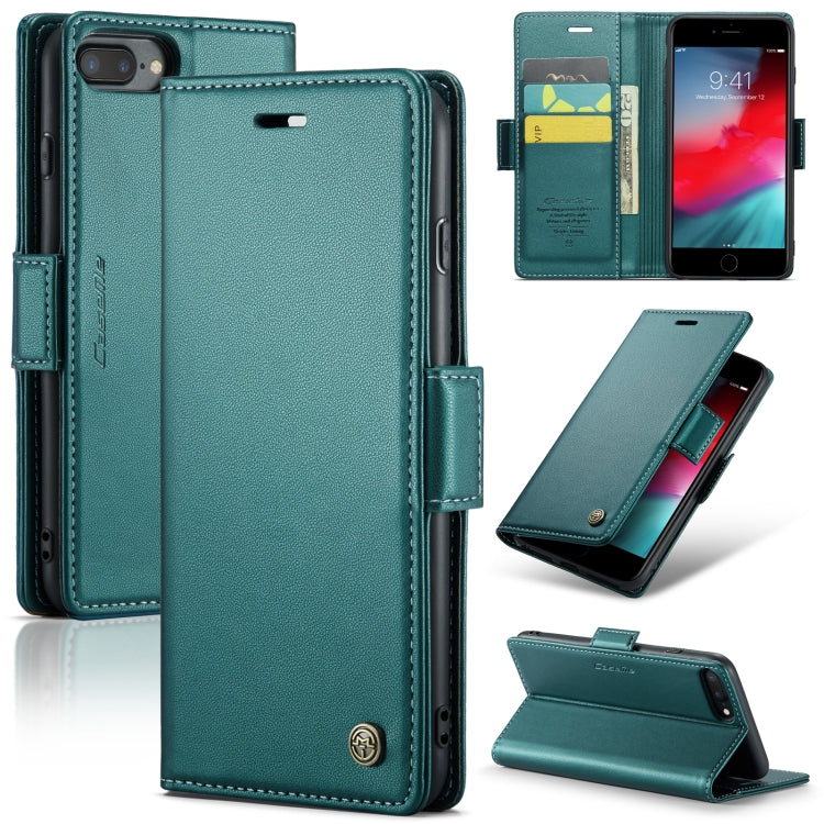 CaseMe 023 Butterfly Buckle Litchi Texture RFID Anti-theft Leather Phone Case, For iPhone 11 Pro, For iPhone 11 Pro Max, For iPhone XS Max, For iPhone XS, For iPhone XR, For iPhone SE 2022/SE 2020/6/7/8, For iPhone 6 Plus/7 Plus/8 Plus