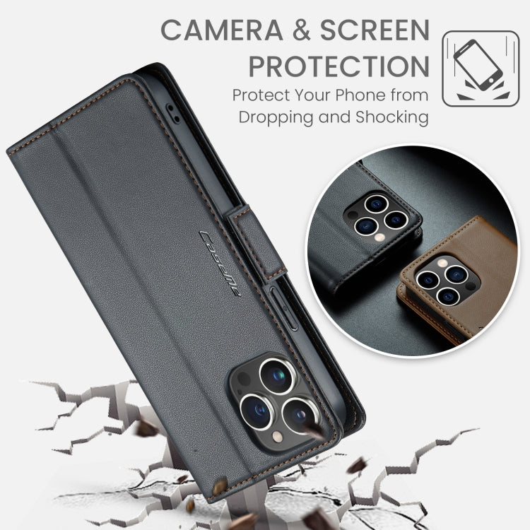 CaseMe 023 Butterfly Buckle Litchi Texture RFID Anti-theft Leather Phone Case, For iPhone 15 Pro Max, For iPhone 14, For iPhone 15 Pro, For iPhone 14 Plus, For iPhone 15 Plus, For iPhone 14 Pro, For iPhone 15, For iPhone 14 Pro Max