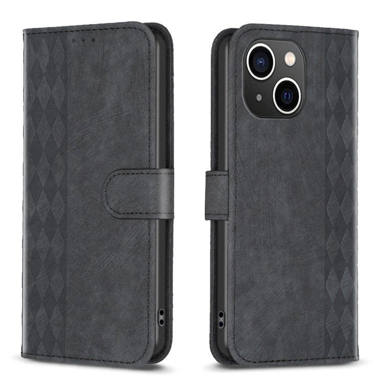 Plaid Embossed Leather Phone Case, For iPhone 15, For iPhone SE 2022 / 7 / 8, For iPhone 7 Plus / 8 Plus