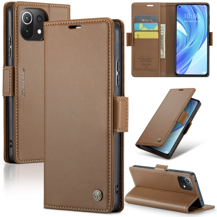 CaseMe 023 Butterfly Buckle Litchi Texture RFID Anti-theft Leather Phone Case, For Xiaomi Redmi Note 11 Pro 5G Global, For Xiaomi Redmi Note 11 4G Global, For Xiaomi 11T / 11T Pro, For Xiaomi Mi 11 Lite, For Xiaomi Redmi Note 10 4G/Note 10S            ...