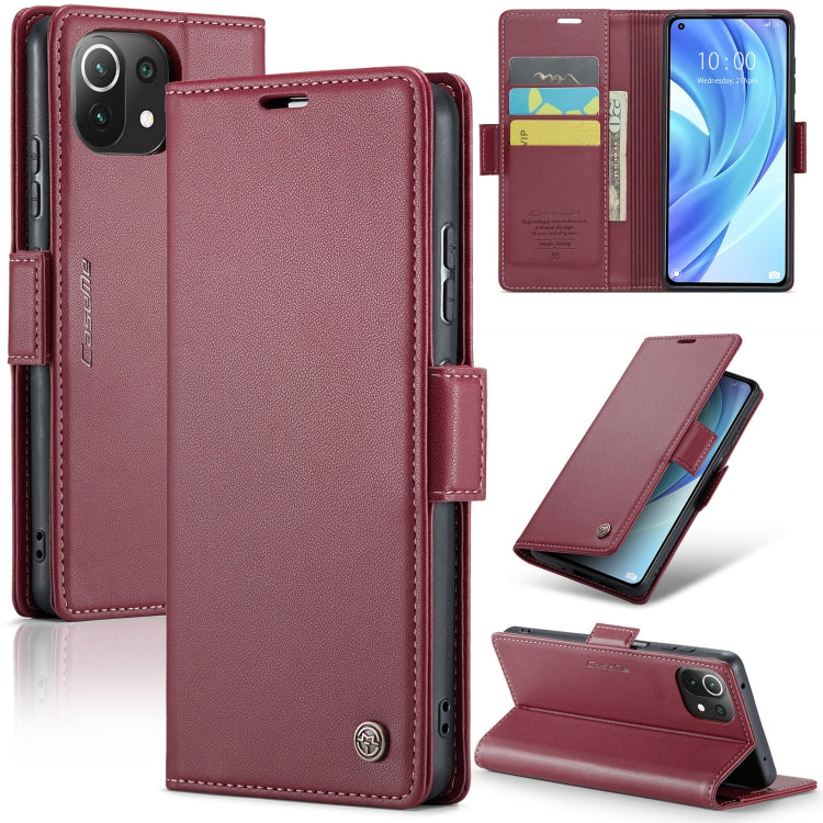 CaseMe 023 Butterfly Buckle Litchi Texture RFID Anti-theft Leather Phone Case, For Xiaomi Redmi Note 11 Pro 5G Global, For Xiaomi Redmi Note 11 4G Global, For Xiaomi 11T / 11T Pro, For Xiaomi Mi 11 Lite, For Xiaomi Mi 10T 5G／10T Pro 5G                 ...