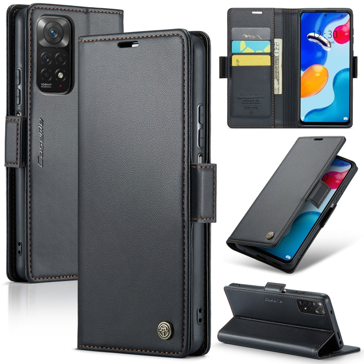 CaseMe 023 Butterfly Buckle Litchi Texture RFID Anti-theft Leather Phone Case, For Xiaomi Redmi Note 11 Pro 5G Global, For Xiaomi Redmi Note 11 4G Global, For Xiaomi 11T / 11T Pro, For Xiaomi Mi 11 Lite, For Xiaomi Redmi Note 10 4G/Note 10S            ...