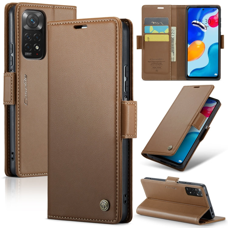 CaseMe 023 Butterfly Buckle Litchi Texture RFID Anti-theft Leather Phone Case, For Xiaomi Redmi Note 11 Pro 5G Global, For Xiaomi Redmi Note 11 4G Global, For Xiaomi 11T / 11T Pro, For Xiaomi Mi 11 Lite, For Xiaomi Redmi Note 10 4G/Note 10S            ...