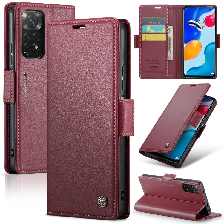 CaseMe 023 Butterfly Buckle Litchi Texture RFID Anti-theft Leather Phone Case, For Xiaomi Redmi Note 11 Pro 5G Global, For Xiaomi Redmi Note 11 4G Global, For Xiaomi 11T / 11T Pro, For Xiaomi Mi 11 Lite, For Xiaomi Redmi Note 10 4G/Note 10S            ...