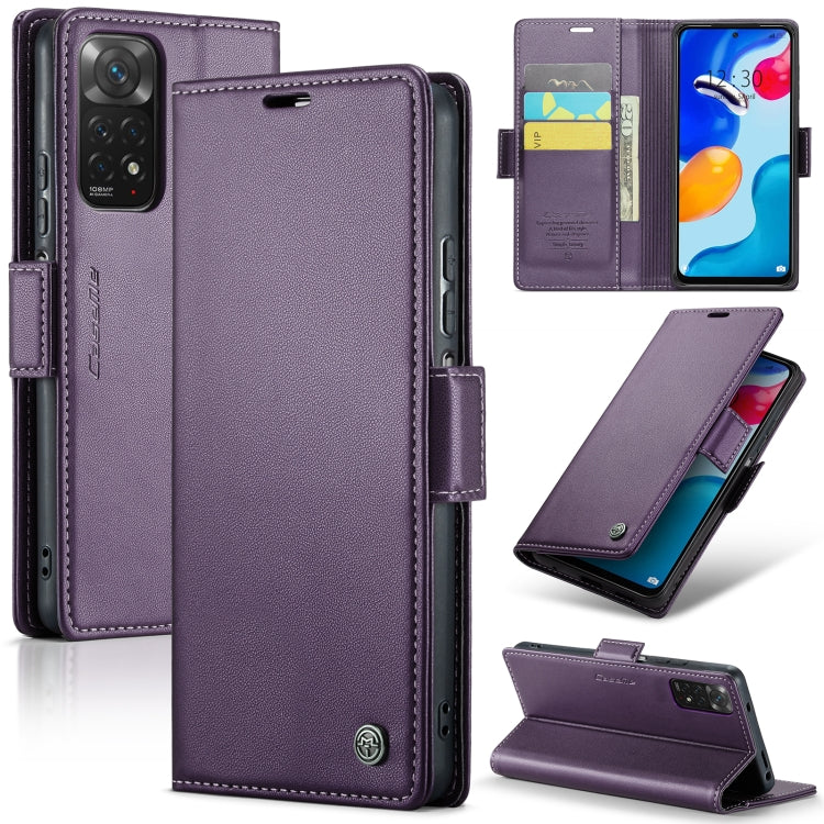CaseMe 023 Butterfly Buckle Litchi Texture RFID Anti-theft Leather Phone Case, For Xiaomi Redmi Note 11 Pro 5G Global, For Xiaomi Redmi Note 11 4G Global, For Xiaomi 11T / 11T Pro, For Xiaomi Mi 11 Lite, For Xiaomi Redmi Note 10 4G/Note 10S            ...