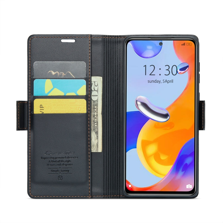 CaseMe 023 Butterfly Buckle Litchi Texture RFID Anti-theft Leather Phone Case, For Xiaomi Redmi Note 11 Pro 5G Global, For Xiaomi Redmi Note 11 4G Global, For Xiaomi 11T / 11T Pro, For Xiaomi Mi 11 Lite, For Xiaomi Redmi Note 10 4G/Note 10S            ...