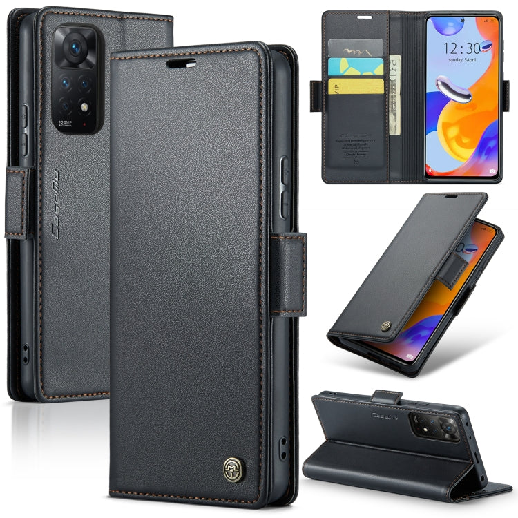 CaseMe 023 Butterfly Buckle Litchi Texture RFID Anti-theft Leather Phone Case, For Xiaomi Redmi Note 11 Pro 5G Global, For Xiaomi Redmi Note 11 4G Global, For Xiaomi 11T / 11T Pro, For Xiaomi Mi 11 Lite, For Xiaomi Redmi Note 10 4G/Note 10S            ...