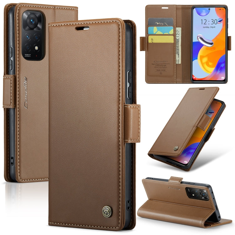 CaseMe 023 Butterfly Buckle Litchi Texture RFID Anti-theft Leather Phone Case, For Xiaomi Redmi Note 11 Pro 5G Global, For Xiaomi Redmi Note 11 4G Global, For Xiaomi 11T / 11T Pro, For Xiaomi Mi 11 Lite, For Xiaomi Redmi Note 10 4G/Note 10S            ...