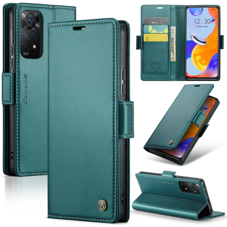 CaseMe 023 Butterfly Buckle Litchi Texture RFID Anti-theft Leather Phone Case, For Xiaomi Redmi Note 11 Pro 5G Global, For Xiaomi Redmi Note 11 4G Global, For Xiaomi 11T / 11T Pro, For Xiaomi Mi 11 Lite, For Xiaomi Redmi Note 10 4G/Note 10S            ...