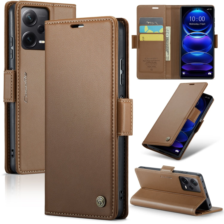 CaseMe 023 Butterfly Buckle Litchi Texture RFID Anti-theft Leather Phone Case, For Xiaomi Redmi Note 13 5G, For Xiaomi Redmi Note 13 Pro+ 5G, For Xiaomi Redmi Note 13 Pro 5G, For Xiaomi Redmi 12 4G／12 5G／Note 12R／POCO M6 Pro 5G, For Xiaomi 13T/13T Pro ...