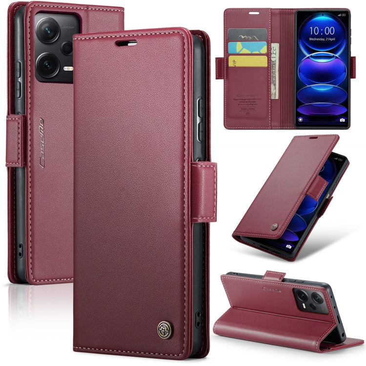CaseMe 023 Butterfly Buckle Litchi Texture RFID Anti-theft Leather Phone Case, For Xiaomi Redmi Note 13 5G, For Xiaomi Redmi Note 13 Pro+ 5G, For Xiaomi Redmi Note 13 Pro 5G, For Xiaomi Redmi 12 4G／12 5G／Note 12R／POCO M6 Pro 5G, For Xiaomi 13T/13T Pro ...