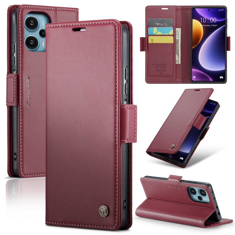 CaseMe 023 Butterfly Buckle Litchi Texture RFID Anti-theft Leather Phone Case, For Xiaomi Redmi Note 13 5G, For Xiaomi Redmi Note 13 Pro+ 5G, For Xiaomi Redmi Note 13 Pro 5G, For Xiaomi Redmi 12 4G／12 5G／Note 12R／POCO M6 Pro 5G, For Xiaomi 13T/13T Pro ...