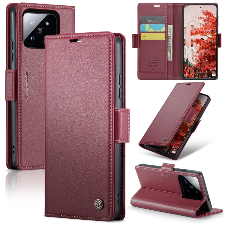 CaseMe 023 Butterfly Buckle Litchi Texture RFID Anti-theft Leather Phone Case, For Xiaomi Redmi Note 13 Pro 4G, For Xiaomi Redmi Note 13 4G, For Xiaomi Redmi 13C 4G / 13C 5G, For Xiaomi Poco C65 4G, For Xiaomi Poco X6 Pro 5G/Redmi K70E 5G              ...