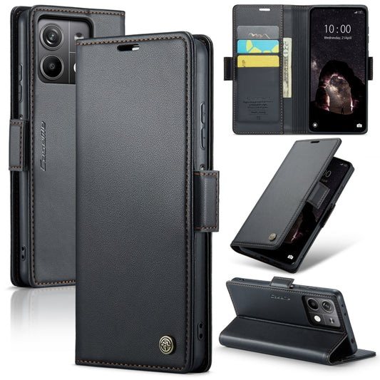 CaseMe 023 Butterfly Buckle Litchi Texture RFID Anti-theft Leather Phone Case, For Xiaomi Redmi Note 13 5G, For Xiaomi Redmi Note 13 Pro+ 5G, For Xiaomi Redmi Note 13 Pro 5G, For Xiaomi Redmi 12 4G/12 5G/Note 12R/POCO M6 Pro 5G, For Xiaomi 13T/13T Pro