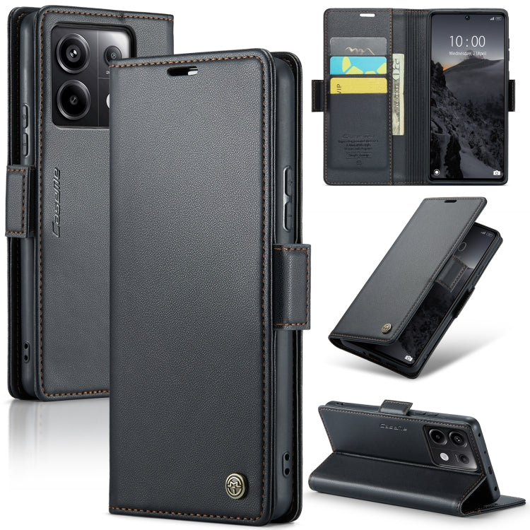 CaseMe 023 Butterfly Buckle Litchi Texture RFID Anti-theft Leather Phone Case, For Xiaomi Redmi Note 13 Pro 4G, For Xiaomi Redmi Note 13 4G, For Xiaomi Redmi 13C 4G / 13C 5G, For Xiaomi Poco C65 4G, For Xiaomi Poco X6 Pro 5G/Redmi K70E 5G              ...