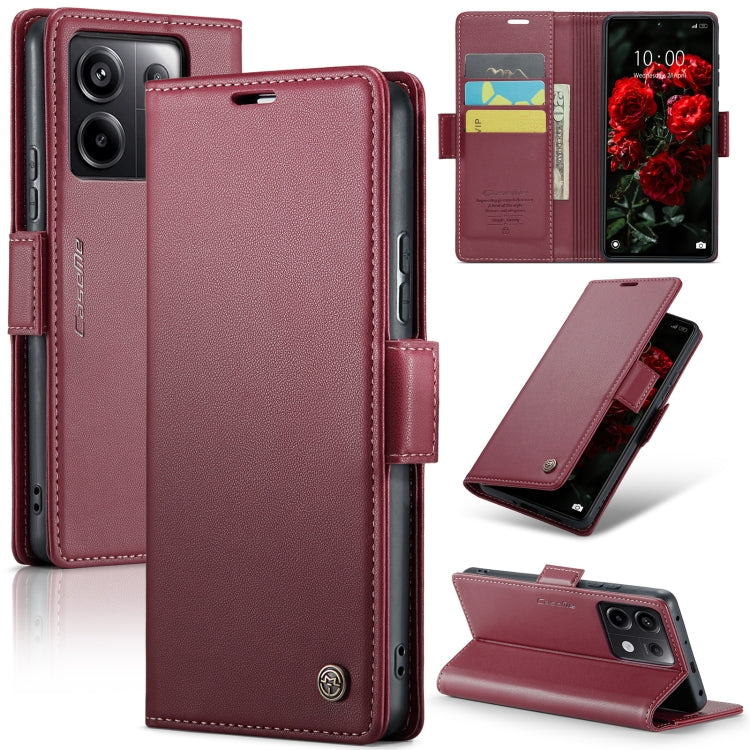 CaseMe 023 Butterfly Buckle Litchi Texture RFID Anti-theft Leather Phone Case, For Xiaomi Redmi Note 13 Pro 4G, For Xiaomi Redmi Note 13 4G, For Xiaomi Redmi 13C 4G / 13C 5G, For Xiaomi Poco C65 4G, For Xiaomi Poco X6 Pro 5G/Redmi K70E 5G              ...