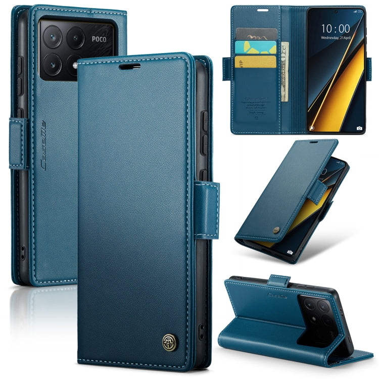 CaseMe 023 Butterfly Buckle Litchi Texture RFID Anti-theft Leather Phone Case, For Xiaomi Redmi Note 13 Pro 4G, For Xiaomi Redmi Note 13 4G, For Xiaomi Redmi 13C 4G / 13C 5G, For Xiaomi Poco C65 4G, For Xiaomi Poco X6 Pro 5G/Redmi K70E 5G              ...