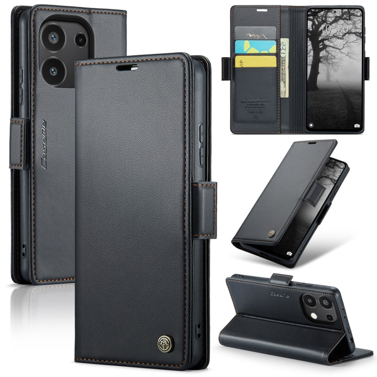 CaseMe 023 Butterfly Buckle Litchi Texture RFID Anti-theft Leather Phone Case, For Xiaomi Redmi Note 13 Pro 4G, For Xiaomi Redmi Note 13 4G, For Xiaomi Redmi 13C 4G / 13C 5G, For Xiaomi Poco C65 4G, For Xiaomi Poco X6 Pro 5G/Redmi K70E 5G              ...
