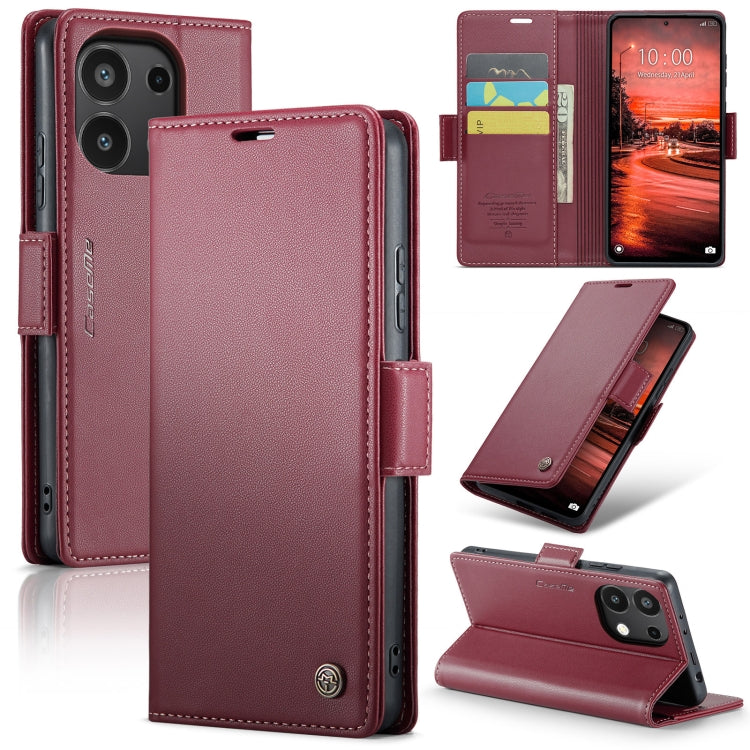CaseMe 023 Butterfly Buckle Litchi Texture RFID Anti-theft Leather Phone Case, For Xiaomi Redmi Note 13 Pro 4G, For Xiaomi Redmi Note 13 4G, For Xiaomi Redmi 13C 4G / 13C 5G, For Xiaomi Poco C65 4G, For Xiaomi Poco X6 Pro 5G/Redmi K70E 5G              ...