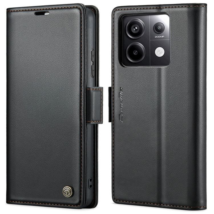 CaseMe 023 Butterfly Buckle Litchi Texture RFID Anti-theft Leather Phone Case, For Xiaomi Redmi Note 13 Pro 4G, For Xiaomi Redmi Note 13 4G, For Xiaomi Redmi 13C 4G / 13C 5G, For Xiaomi Poco C65 4G, For Xiaomi Poco X6 Pro 5G/Redmi K70E 5G              ...