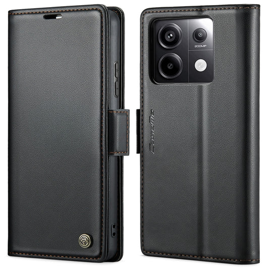 CaseMe 023 Butterfly Buckle Litchi Texture RFID Anti-theft Leather Phone Case, For Xiaomi Redmi Note 13 Pro 4G, For Xiaomi Redmi Note 13 4G, For Xiaomi Redmi 13C 4G / 13C 5G, For Xiaomi Poco C65 4G, For Xiaomi Poco X6 Pro 5G/Redmi K70E 5G              ...
