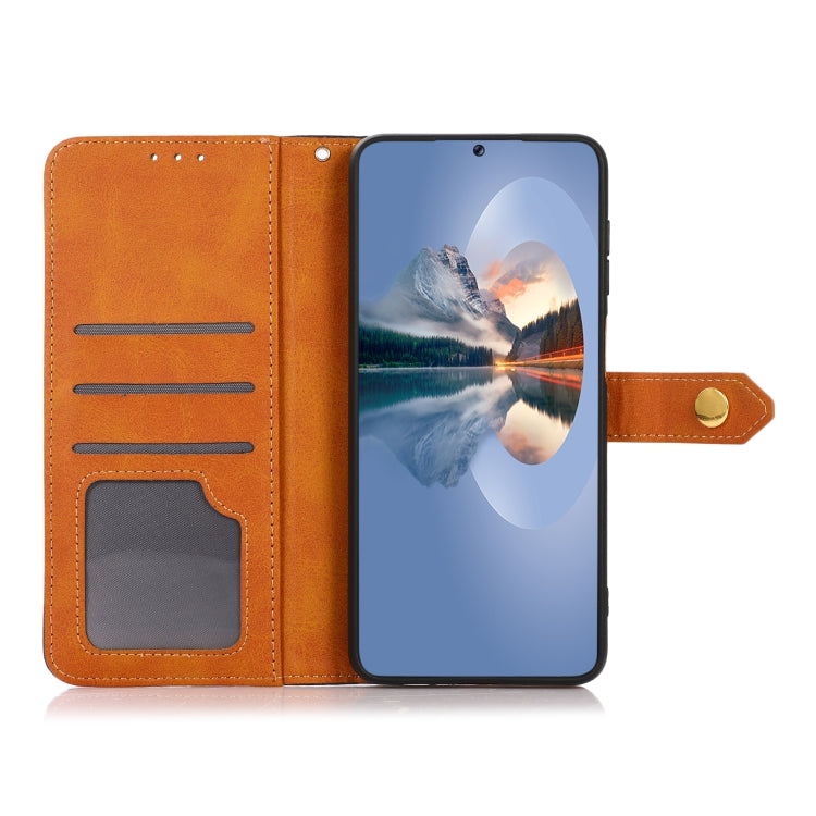 KHAZNEH Dual-color Cowhide Texture Flip Leather Phone Case, For Xiaomi Redmi Note 12S 4G, For Xiaomi Redmi 12 4G