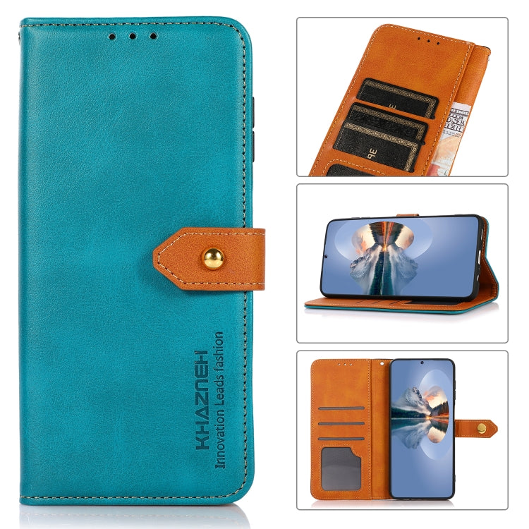 KHAZNEH Dual-color Cowhide Texture Flip Leather Phone Case, For Xiaomi Redmi Note 12S 4G, For Xiaomi Redmi 12 4G