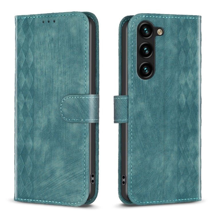 Plaid Embossed Leather Phone Case, For Samsung Galaxy A35, For Samsung Galaxy S24 Ultra 5G, For Samsung Galaxy A15, For Samsung Galaxy A25 5G, For Samsung Galaxy S23 5G, For Samsung Galaxy A55, For Samsung Galaxy S24+ 5G, For Samsung Galaxy S23 FE 5G  ...