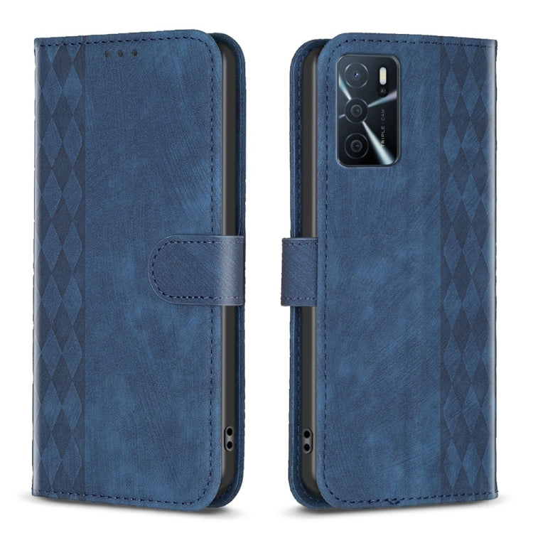 Plaid Embossed Leather Phone Case, For OPPO A16 / A16s / A54s / A55, For OPPO A74 4G / F19 4G, For OPPO A74 5G / A93 5G / A54 5G, For OPPO A94 4G / Reno5 F / F19 Pro, For OPPO A94 5G / F19 Pro+ 5G, For OPPO A96 5G / Reno7 Z, For OPPO Find X6           ...