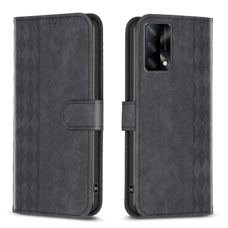 Plaid Embossed Leather Phone Case, For OPPO A16 / A16s / A54s / A55, For OPPO A74 4G / F19 4G, For OPPO A74 5G / A93 5G / A54 5G, For OPPO A94 4G / Reno5 F / F19 Pro, For OPPO A94 5G / F19 Pro+ 5G, For OPPO A96 5G / Reno7 Z, For OPPO Find X6           ...