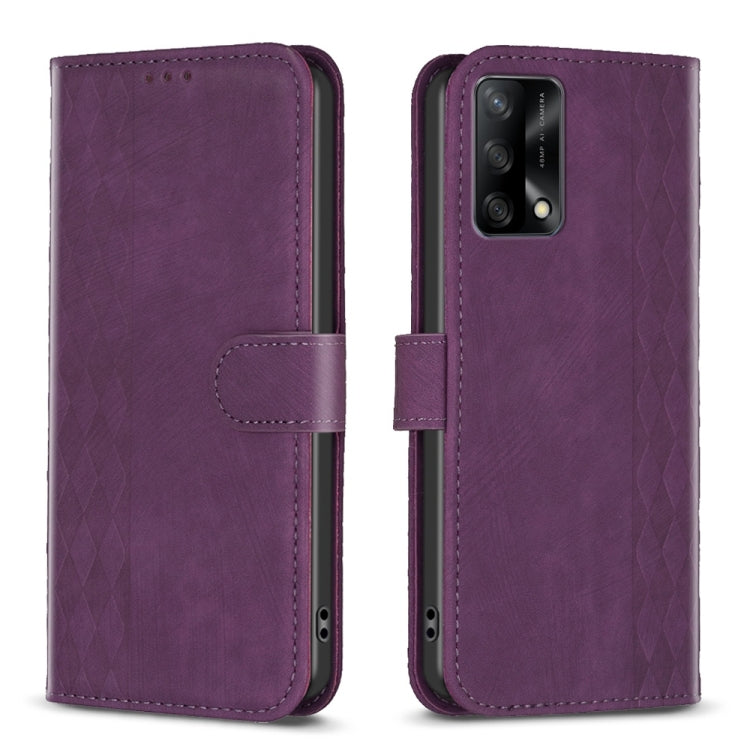Plaid Embossed Leather Phone Case, For OPPO A16 / A16s / A54s / A55, For OPPO A74 4G / F19 4G, For OPPO A74 5G / A93 5G / A54 5G, For OPPO A94 4G / Reno5 F / F19 Pro, For OPPO A94 5G / F19 Pro+ 5G, For OPPO A96 5G / Reno7 Z, For OPPO Find X6           ...